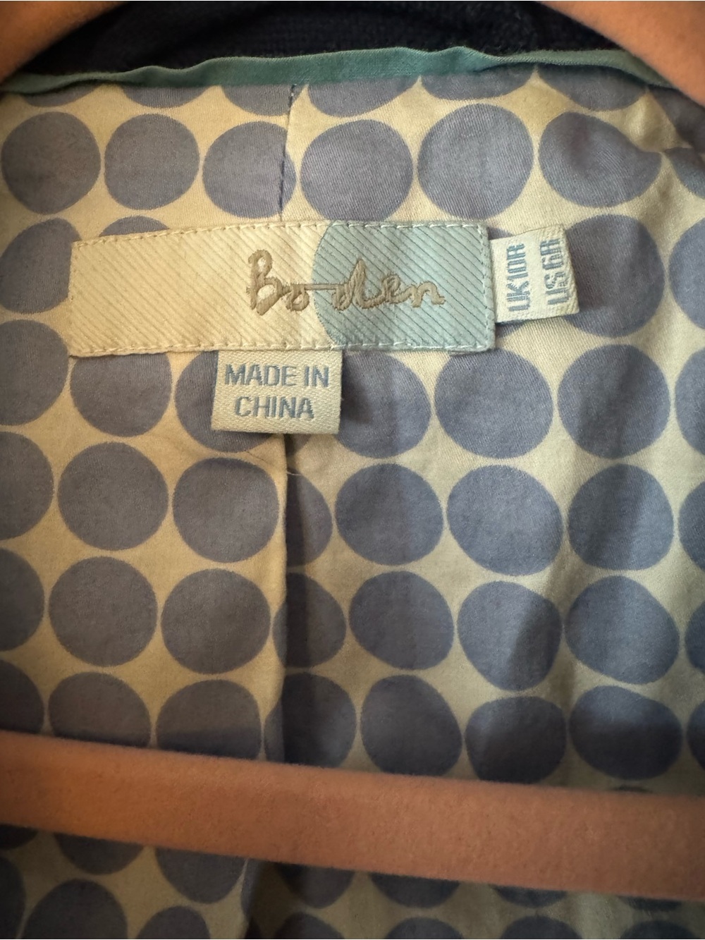 Boden navy jacket size 6 R - Picture 4 of 5